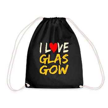 J’adore le cadeau de Glasgow - Sac de sport léger - noir - Devant