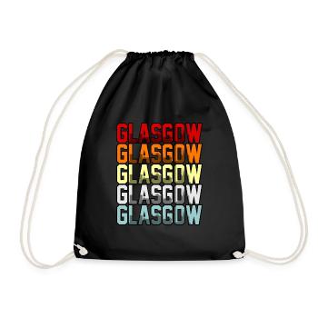 Glasgow Ecosse Cadeau de Voyage - Sac de sport léger - noir - Devant