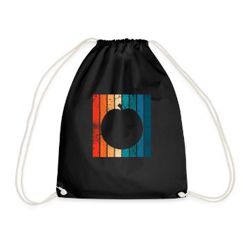 Apricot Fruit Lover Retro Veggie Diet Idée cadeau - Sac de sport léger - noir - Devant