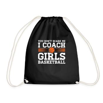 You Dont Scare Me I Coach Girls Basketball Funny - Sac de sport léger - noir - Devant