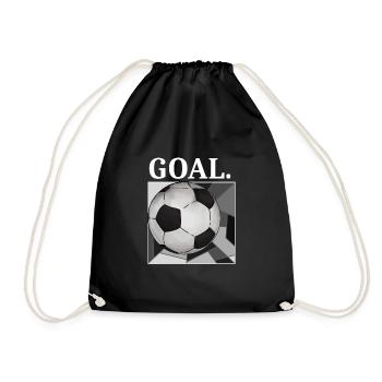 Football Goal Design Vintage Streetwear Design 2022 - Drawstring Bag - black - Front