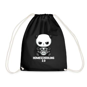 Bitte Nicht Stören - Gaming Panda - Turnbeutel - Schwarz - Vorne