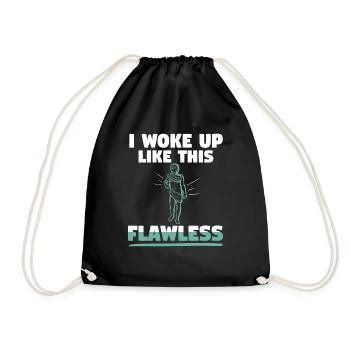 Flawless Woke Up Like This Art History - Drawstring Bag - black - Front