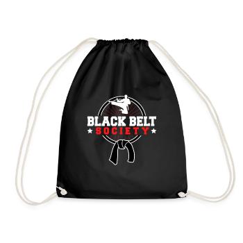 TKD Korean Martial Arts Tae Kwon - Turnbeutel - Schwarz - Vorne