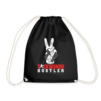 TKD Korean Martial Arts Tae Kwon - Turnbeutel - Schwarz - Vorne