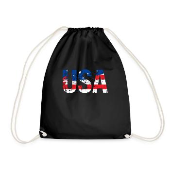USA US Flag Patriotic 4th of July America - Sac de sport léger - noir - Devant