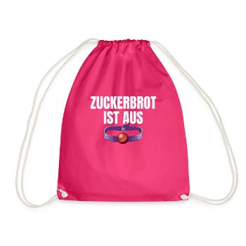 Zuckerbrot ist aus schwarzer Humor, die gute Zeit - Turnbeutel - Fuchsia - Vorne