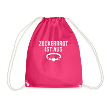 Zuckerbrot ist aus schwarzer Humor, die gute Zeit - Turnbeutel - Fuchsia - Vorne