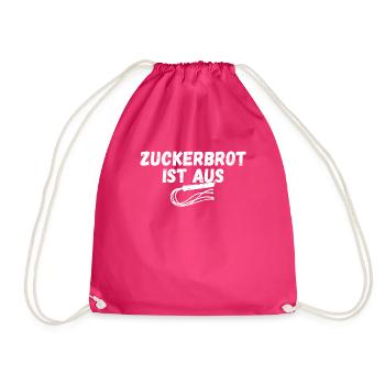 Zuckerbrot ist aus schwarzer Humor, die gute Zeit - Turnbeutel - Fuchsia - Vorne