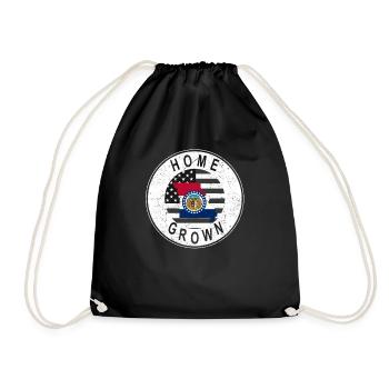 Carte terrestre Amérique Drapeau américain Home Grown Missouri - Sac de sport léger - noir - Devant