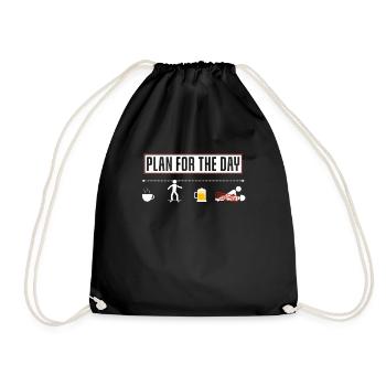 Plan amusant pour la journée skateboard skateboarder - Sac de sport léger - noir - Devant