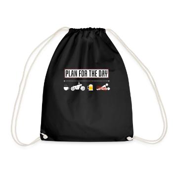 Plan amusant pour la moto de jour - Sac de sport léger - noir - Devant