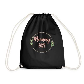 Maman 2022 Grossesse enceinte Maman à être - Sac de sport léger - noir - Devant