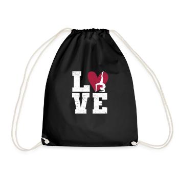 Chers amateurs de gymnastique drôle de gymnaste - Sac de sport léger - noir - Devant
