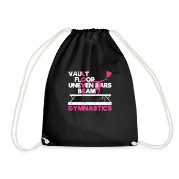 Drôle de gymnaste amateur de sol voûté - Sac de sport léger - noir - Devant