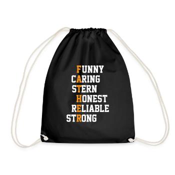 Drôle attentionné Stern Honest Dad Joke - Sac de sport léger - noir - Devant