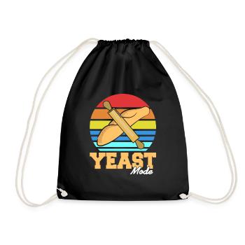 Yeast Mode Hefemodus Brotbäcker - Turnbeutel - Schwarz - Vorne