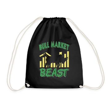 Bête du marché haussier - Sac de sport léger - noir - Devant