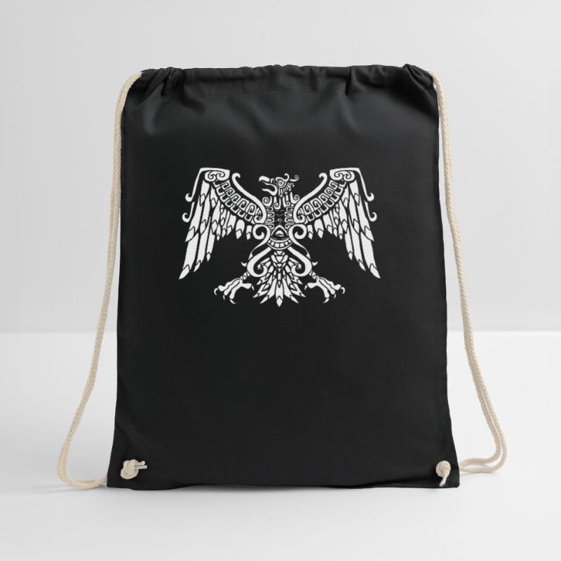 Aztec Eagle Mexican Eagle Maya Drawstring Bag