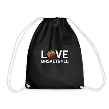 Basketball Lovers Basketball Training Club - Drawstring Bag - black - Front