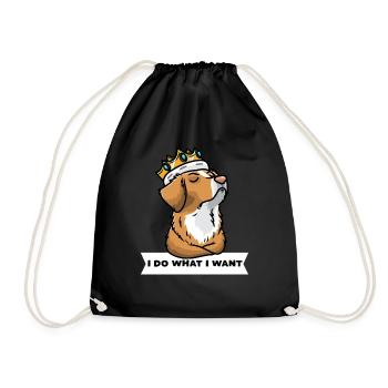 Canard de la Nouvelle-Écosse Tolling Retriever Dog - Sac de sport léger - noir - Devant