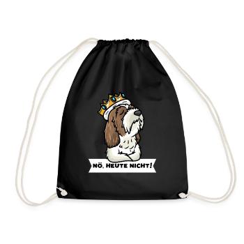 Kleiner Basset Griffon Vendéen Hund Stur - Turnbeutel - Schwarz - Vorne