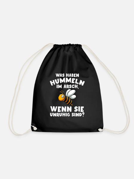 Hummeln - Turnbeutel - Schwarz