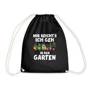 Meine Komfortzone Garten Gartenarbeit - Turnbeutel - Schwarz - Vorne