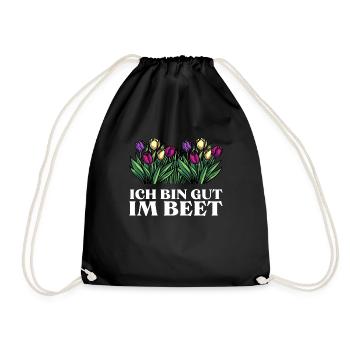 Meine Komfortzone Garten Gartenarbeit - Turnbeutel - Schwarz - Vorne