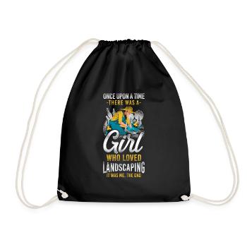 Landscaper Landscaping Landscape - Drawstring Bag - black - Front