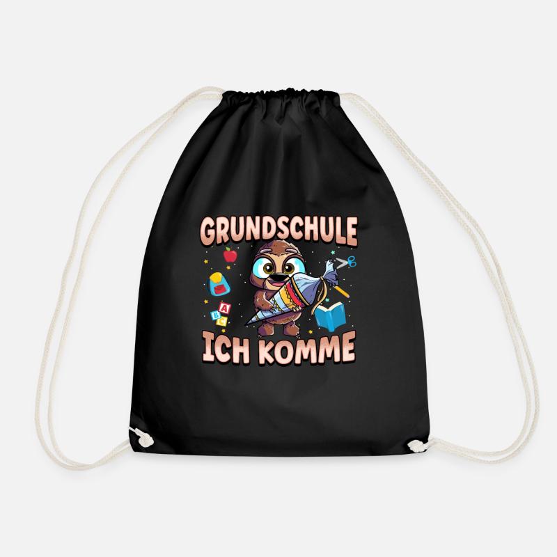 Grundschule Ich Komme Ein Schulkind Einschulung - Turnbeutel - Schwarz