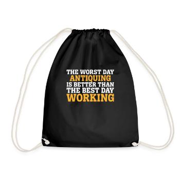 LE PIRE JOUR D’ANTIQUITÉ EST MEILLEUR QUE LE MEILLEUR DA - Sac de sport léger - noir - Devant