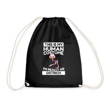 C’est mon costume humain, je suis vraiment une autruche - Sac de sport léger - noir - Devant