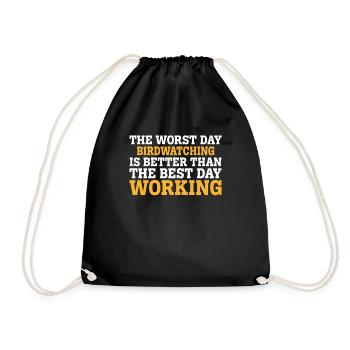 LE PIRE JOUR D’OBSERVATION DES OISEAUX EST MEILLEUR QUE LE MEILLEUR - Sac de sport léger - noir - Devant