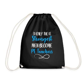 PE Teacher Appreciation Physical Education Coach - Drawstring Bag - black - Front