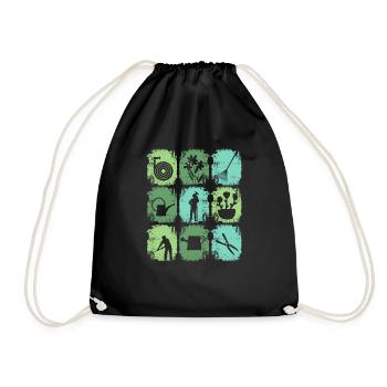 Jardinier d’outils de jardin - Sac de sport léger - noir - Devant
