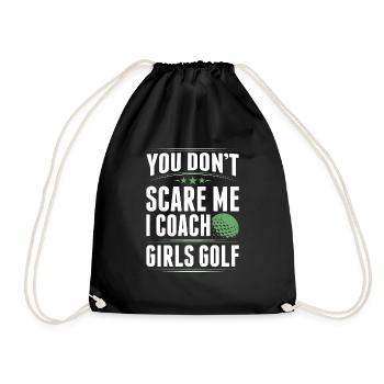 You Dont Scare Me I Coach Girls Golf Funny Coach - Sac de sport léger - noir - Devant