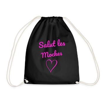 salut moches femme humour phrases drôles - Sac de sport léger - noir - Devant