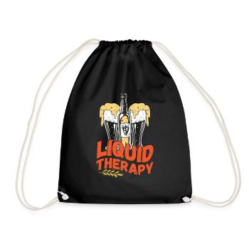 Liquid therapy - Drawstring Bag - black - Front