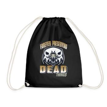 Les choses mortes reçoivent pour toujours la préparation de taxidermie - Sac de sport léger - noir - Devant