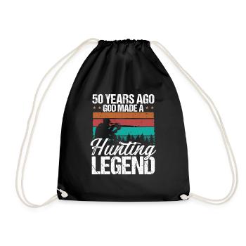 Chasse de 50 ans Drôle de 50e anniversaire pour Hunter - Sac de sport léger - noir - Devant