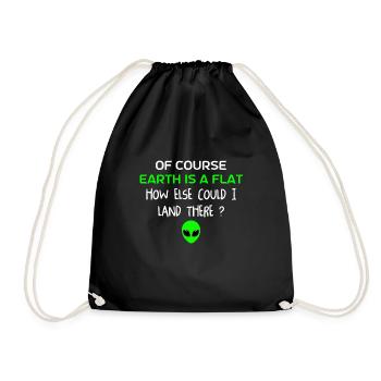 Alien - Drawstring Bag - black - Front