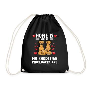 Chien Rhodesian Ridgeback - Sac de sport léger - noir - Devant