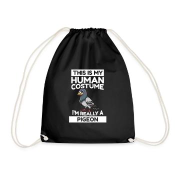 C’est mon costume humain Je suis vraiment un pigeon - Sac de sport léger - noir - Devant