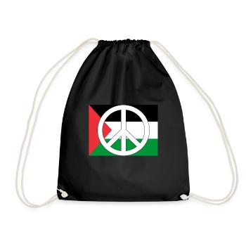 Palestine Tshirt Hommes Enfants Femmes Palestine - Sac de sport léger - noir - Devant
