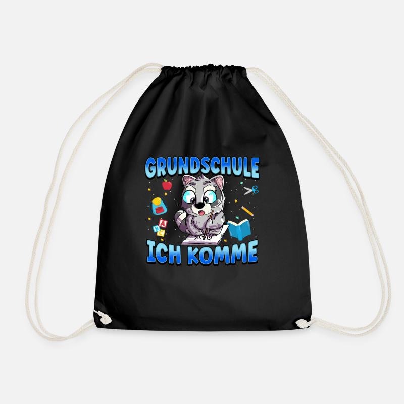 Grundschule Ich Komme Ein Schulkind Einschulung - Turnbeutel - Schwarz