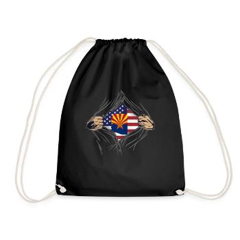 Rip Reveal America State Flag Arizona - Turnbeutel - Schwarz - Vorne