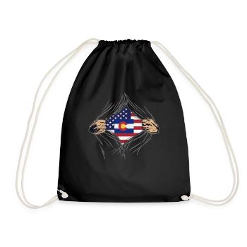 Rip Reveal America State Flag Colorado - Turnbeutel - Schwarz - Vorne
