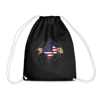 Rip Reveal America State Flag Hawaii - Turnbeutel - Schwarz - Vorne