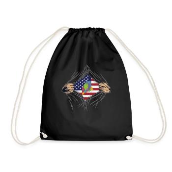 Rip Reveal America State Flag Maine - Drawstring Bag - black - Front